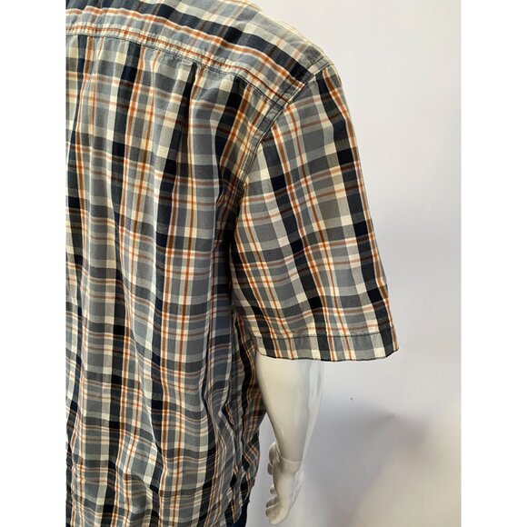 Carhartt Mens Relaxed Fit Plaid Short Sleeve Button-Up Shirt L - Picture 12 of 12